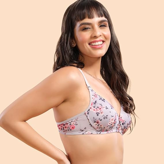 Enamor F023 Perfect Plunge T-Shirt Bra – Padded, Wirefree, Medium Coverage